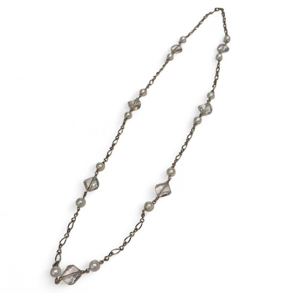 Vintage Long Crystal Necklace